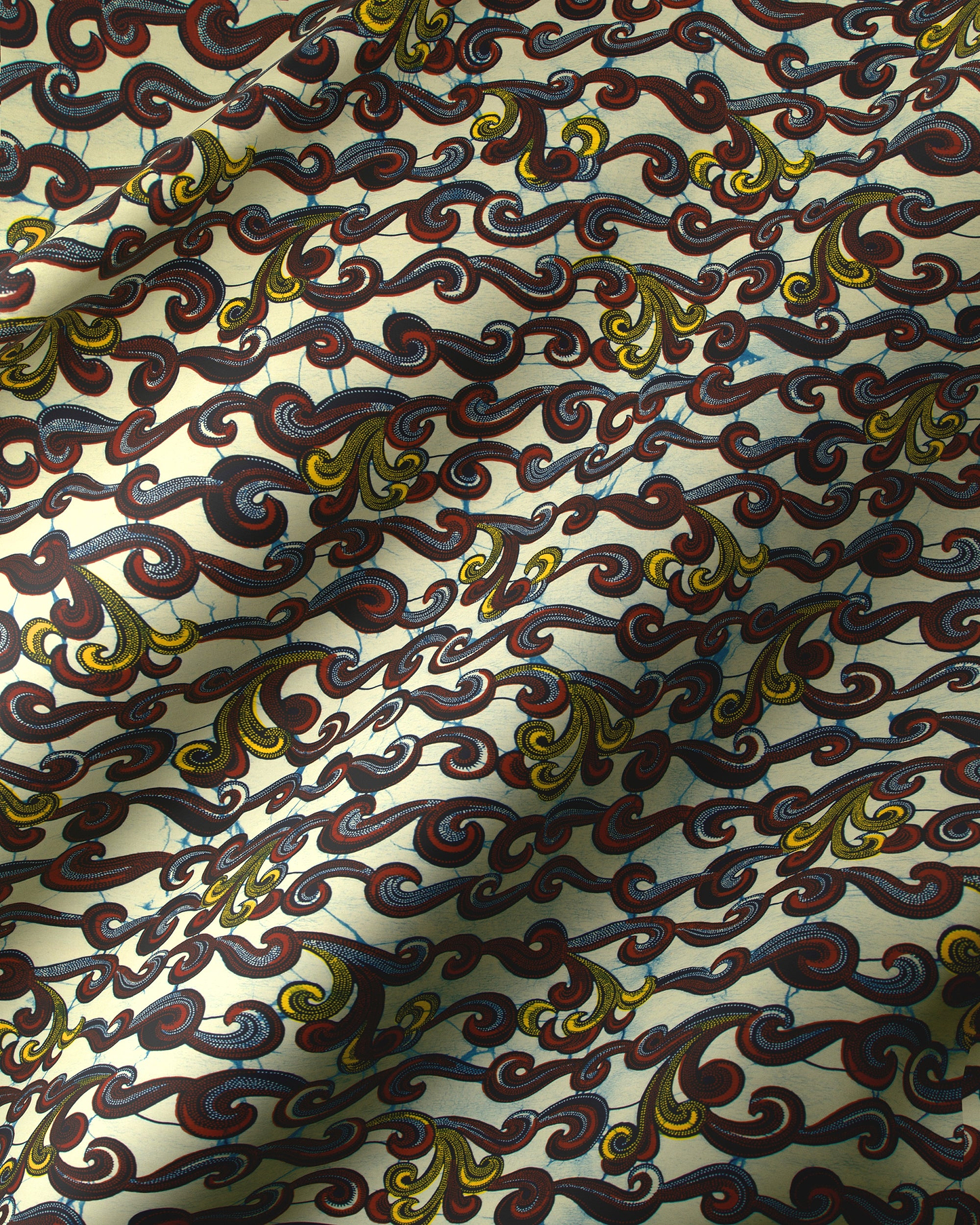 Patterned fabric designs wax hollandais vl01474.048