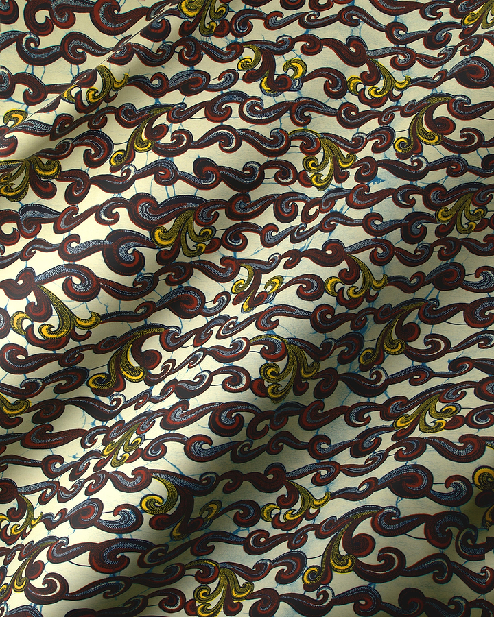 Patterned fabric designs wax hollandais vl01474.048