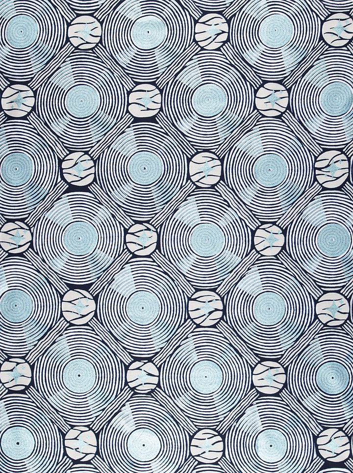 Wax Hollandais | VL01506.022 | Pastel Blue Embellished