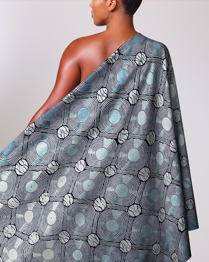 Wax Hollandais | VL01506.022 | Pastel Blue Embellished