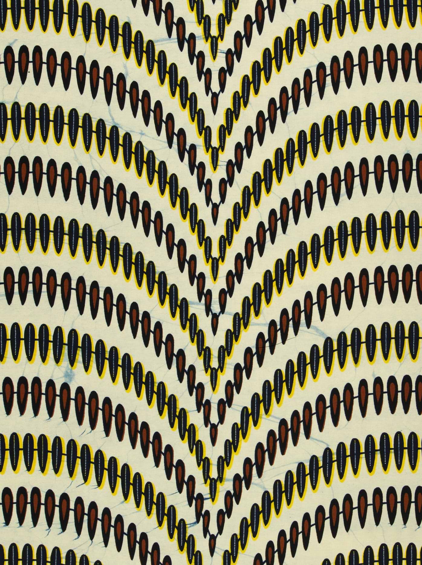 Black brown teardrop-shaped motifs arranged wax hollandais vl01682.123