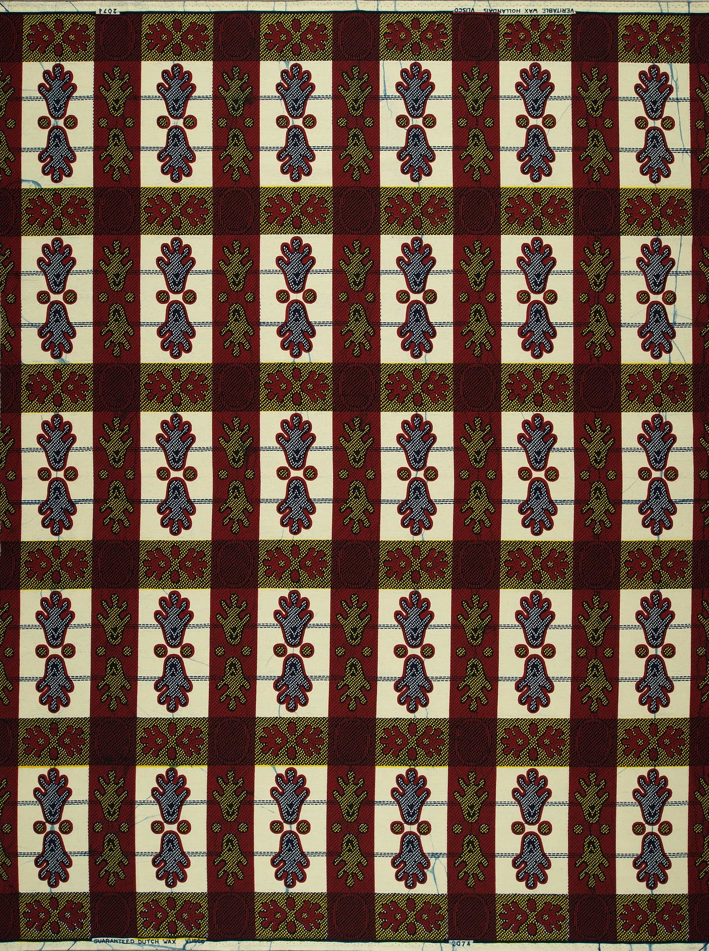 Patterned fabric motifs wax hollandais vl02074.095