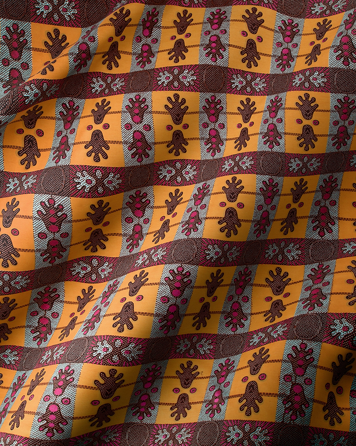 Wax Hollandais | VL02074.141 | Orné de Rose