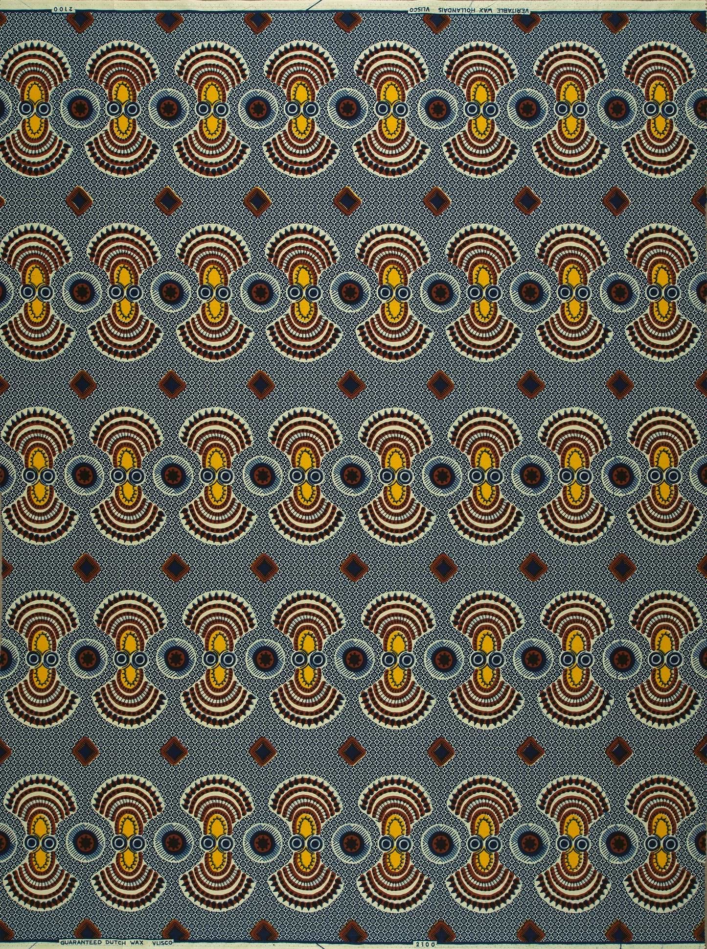 Geometric fabric pattern wax hollandais vl02100.115