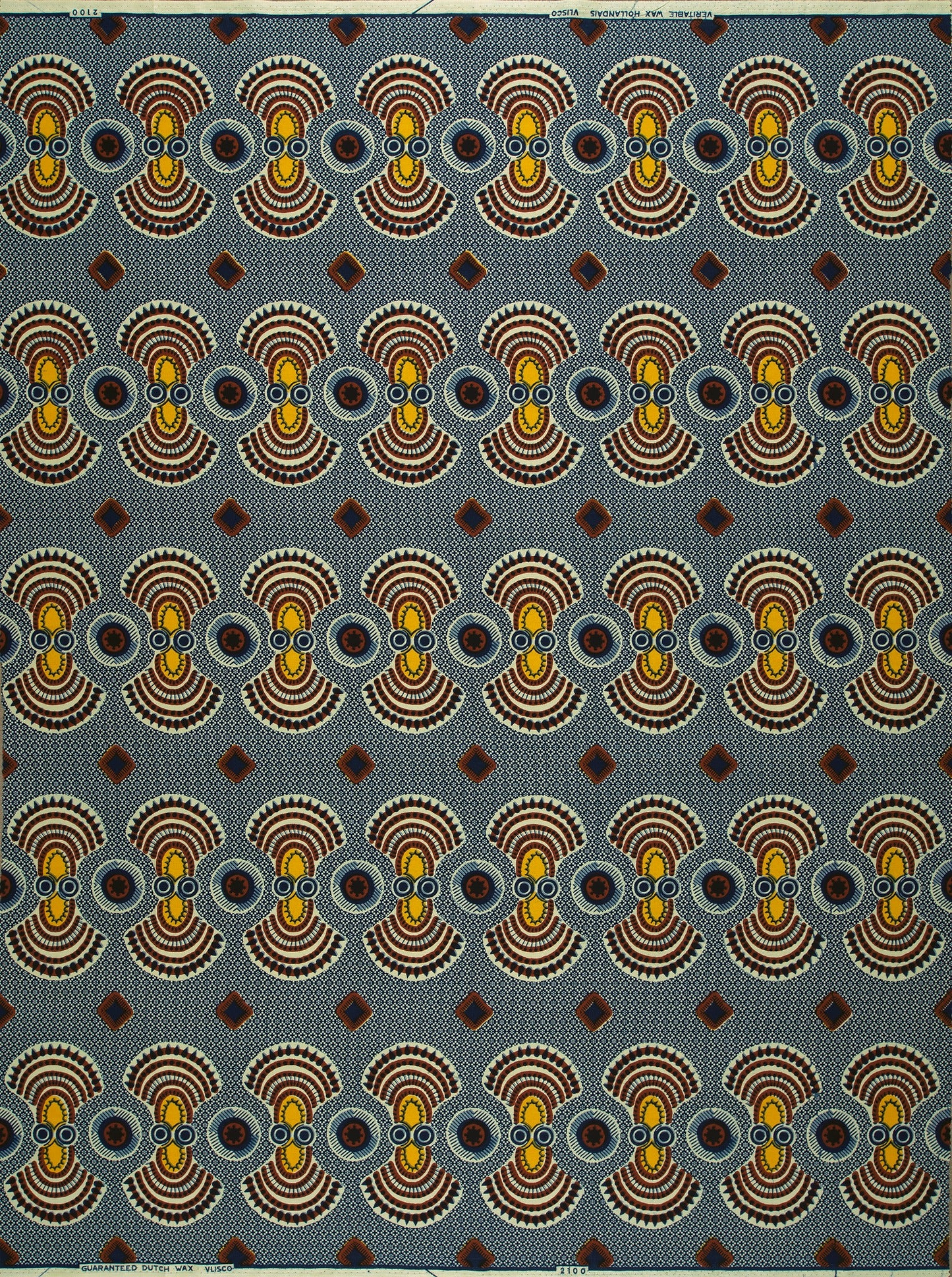 Geometric fabric pattern wax hollandais vl02100.115