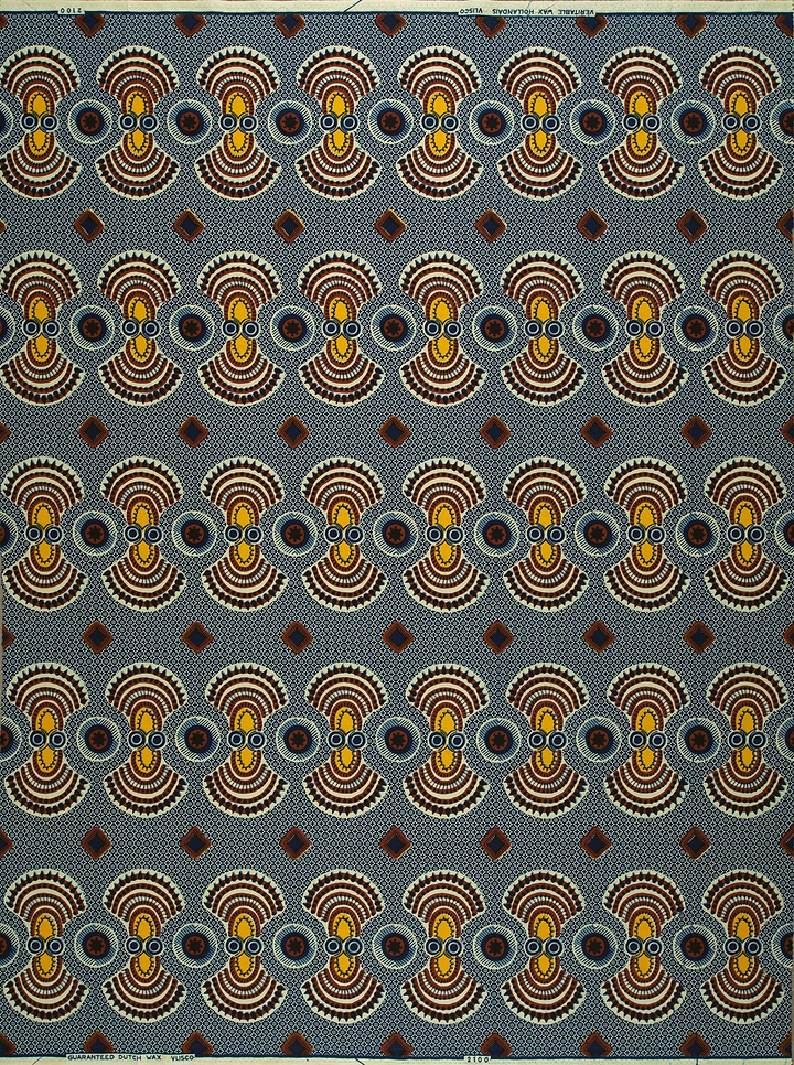 Geometric fabric pattern wax hollandais vl02100.115