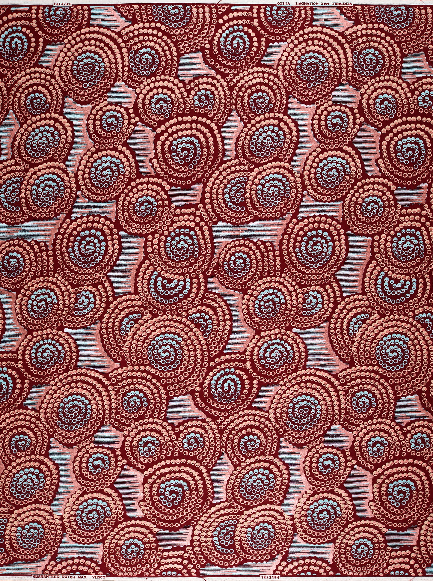 Wax Hollandais | VL02194.004 | Orné de Rose Clair