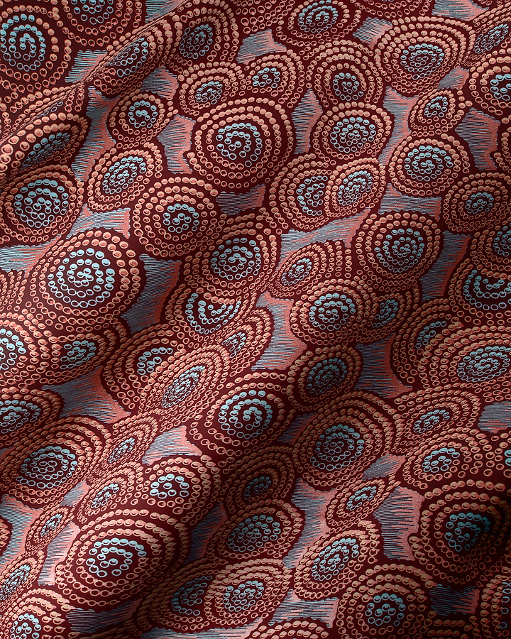 Wax Hollandais | VL02194.004 | Orné de Rose Clair