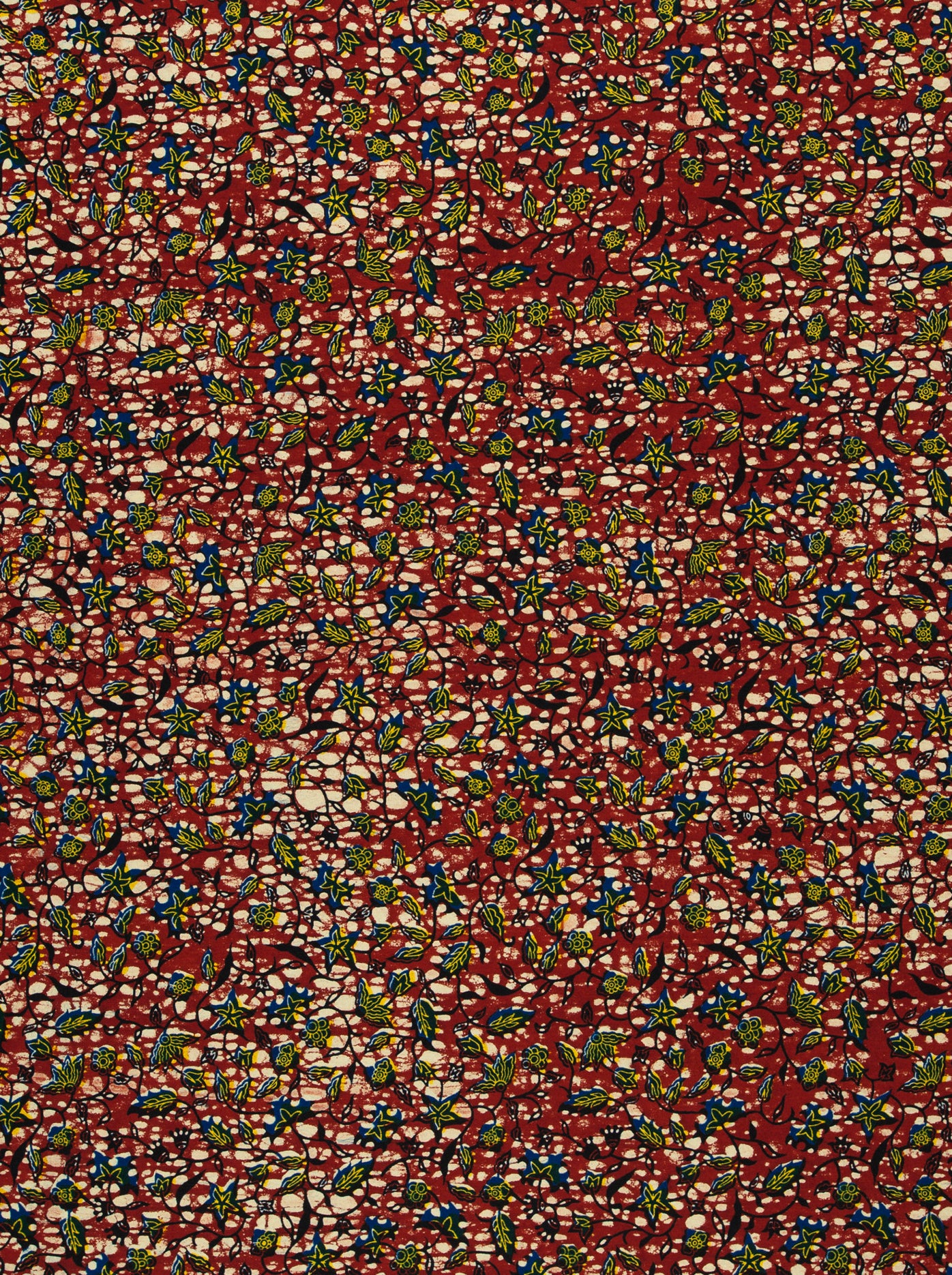 Vibrant red fabric adorned dense wax hollandais vl02425.090