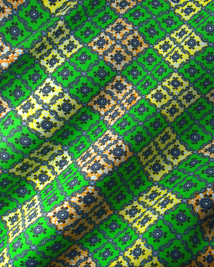Vibrant green fabric bold geometric super-wax vl02789.240