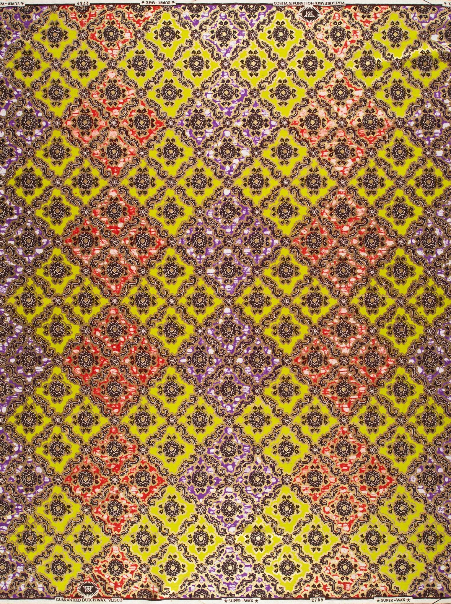 Vibrant yellow fabric geometric pattern super-wax vl02789.249