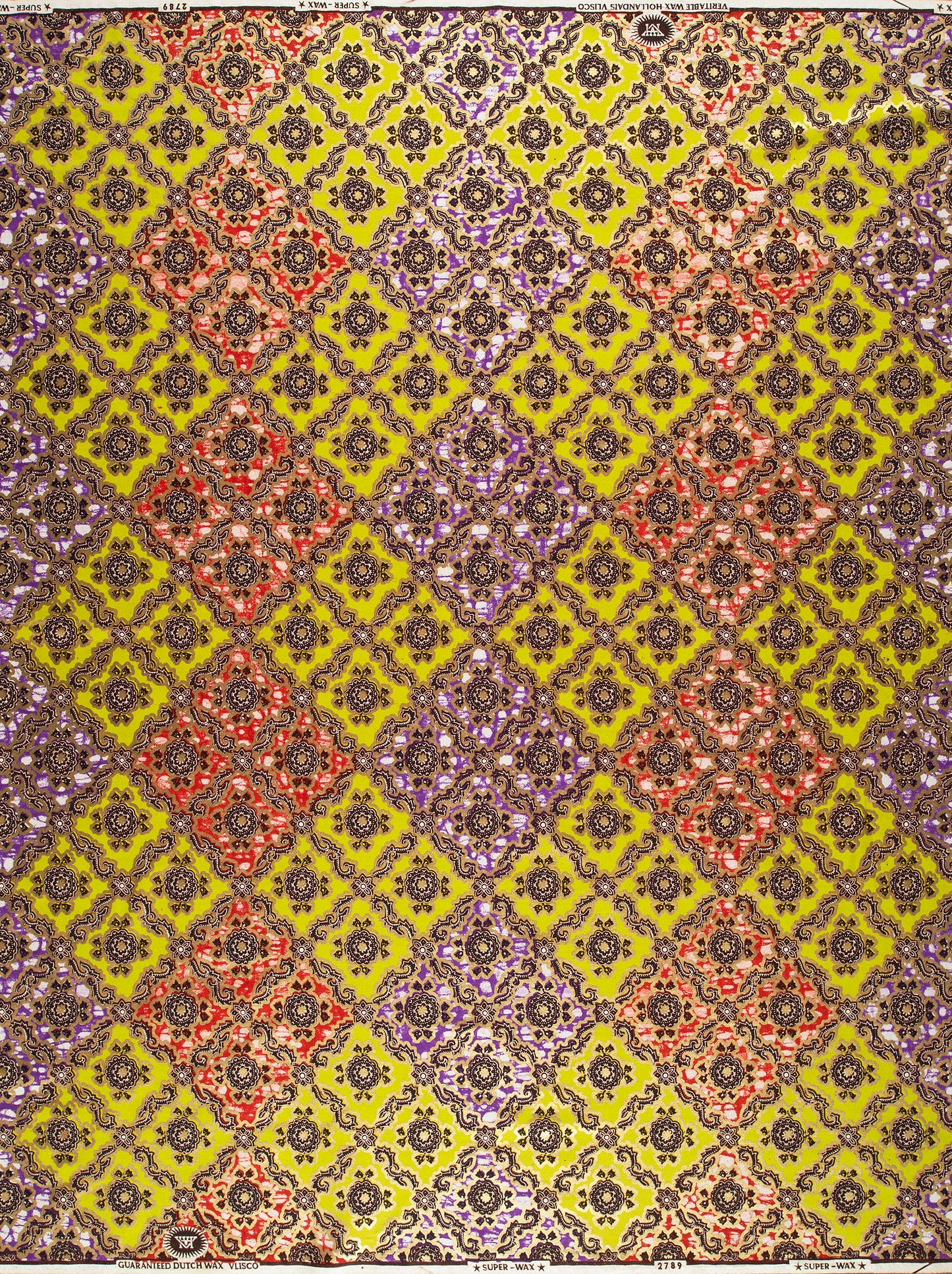 Vibrant yellow fabric geometric pattern super-wax vl02789.249