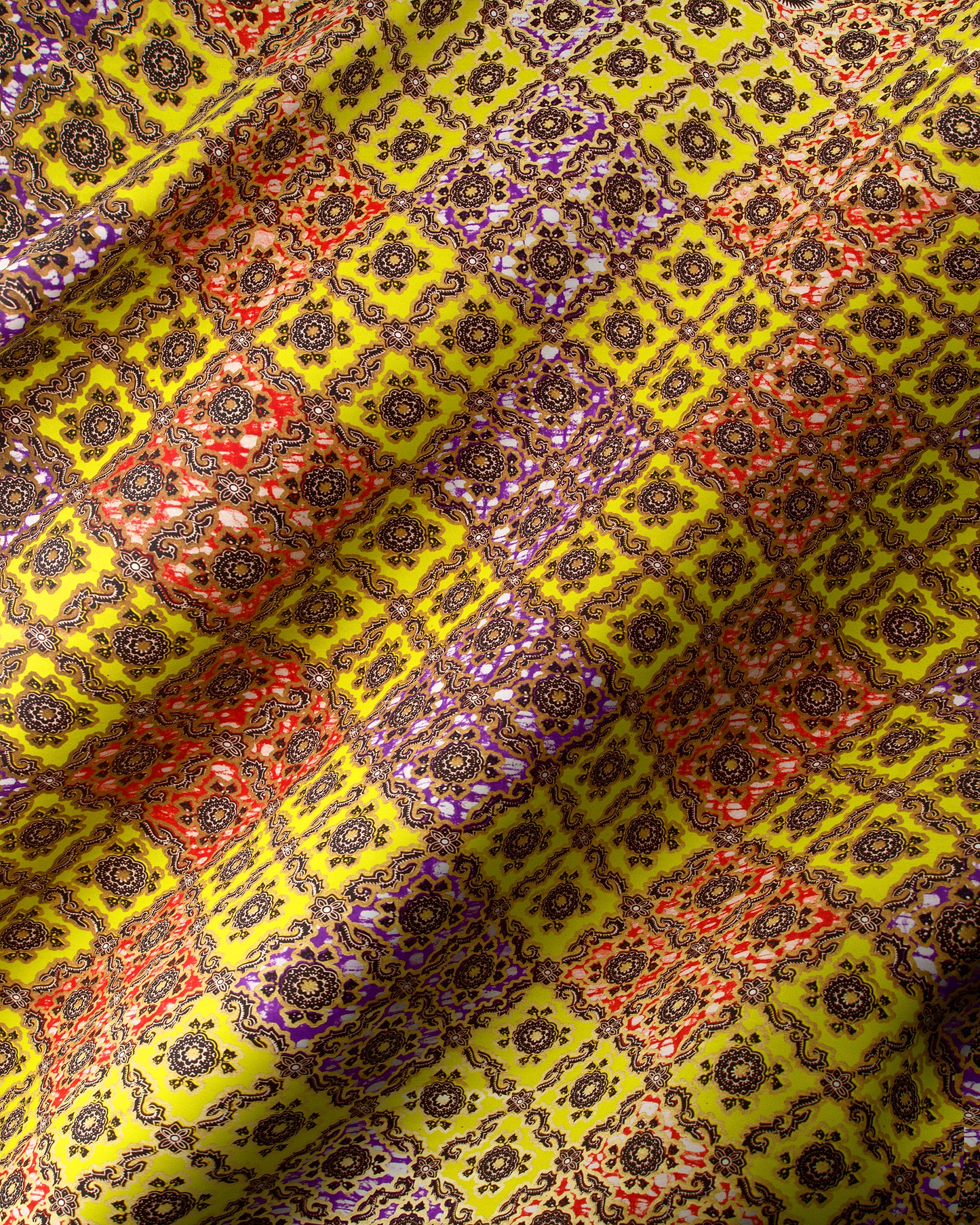 Vibrant yellow fabric bold geometric super-wax vl02789.249