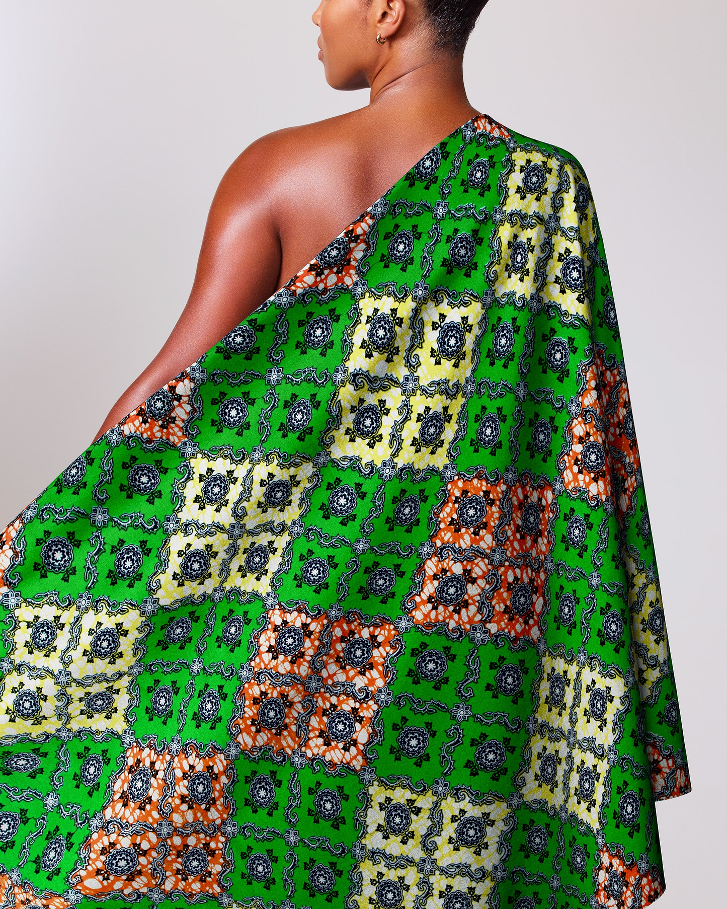 Vibrant green yellow orange patterned super-wax vl02789.278
