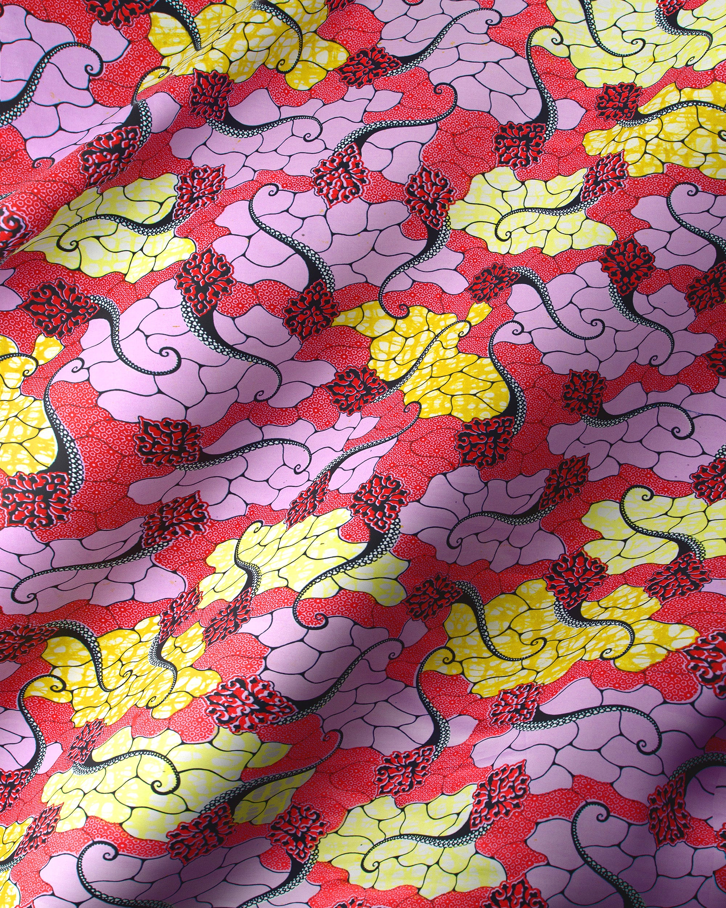Vibrant red purple yellow patterned super-wax vl02846.208