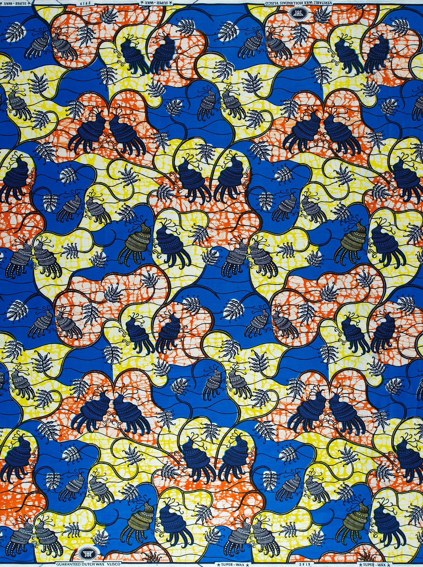 Colorful patterned fabric super-wax vl02919.091