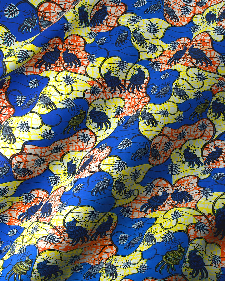 Colorful patterned fabric super-wax vl02919.091