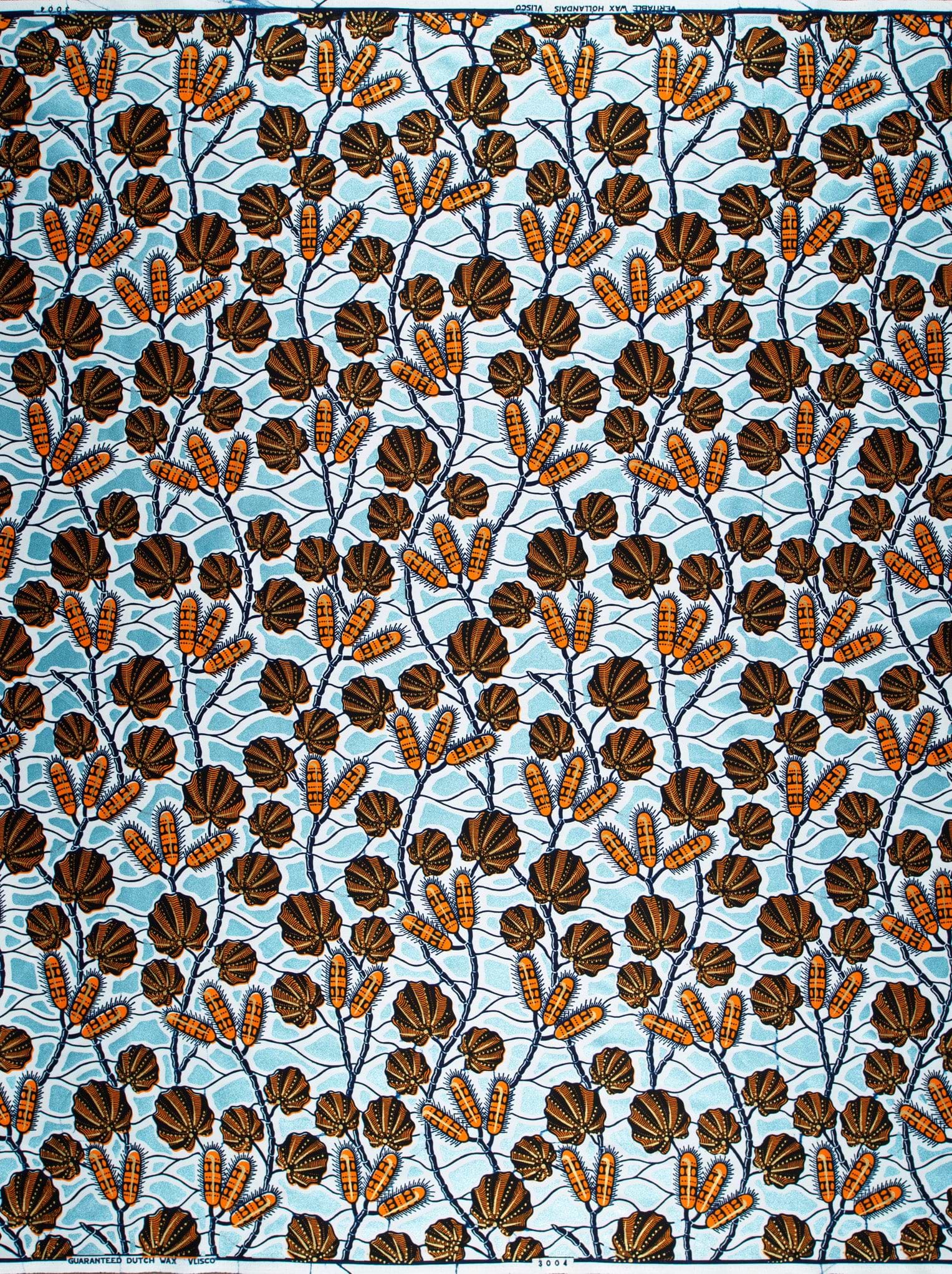 African print fabric pattern brown wax glitterglam vl03004.014