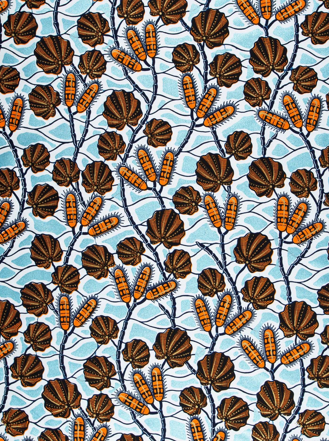 Vibrant african print fabric bold wax glitterglam vl03004.014