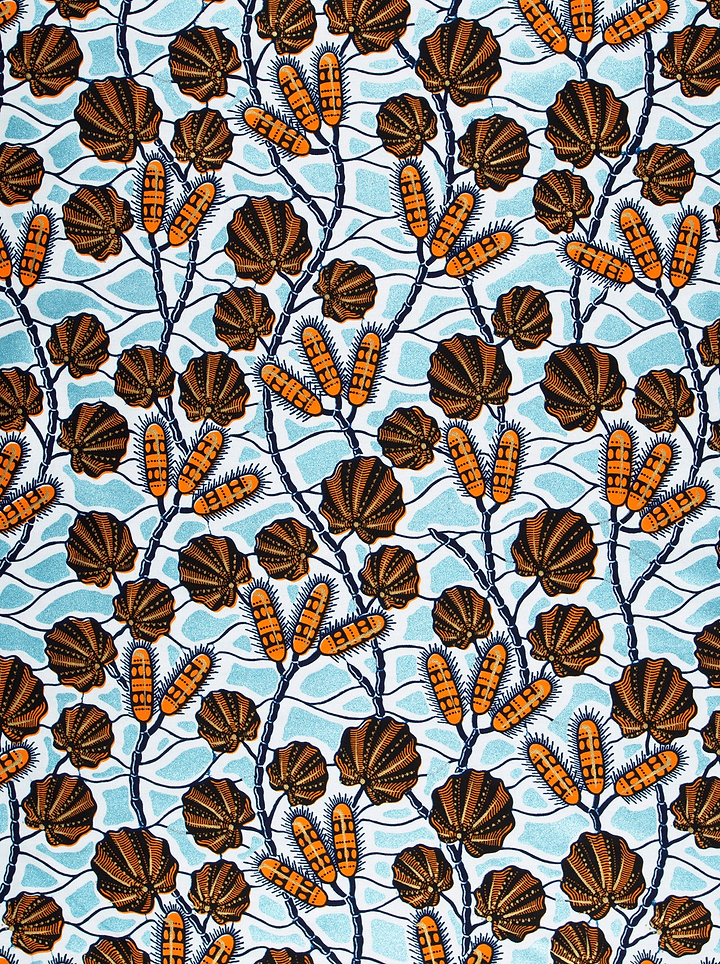 Vibrant african print fabric bold wax glitterglam vl03004.014