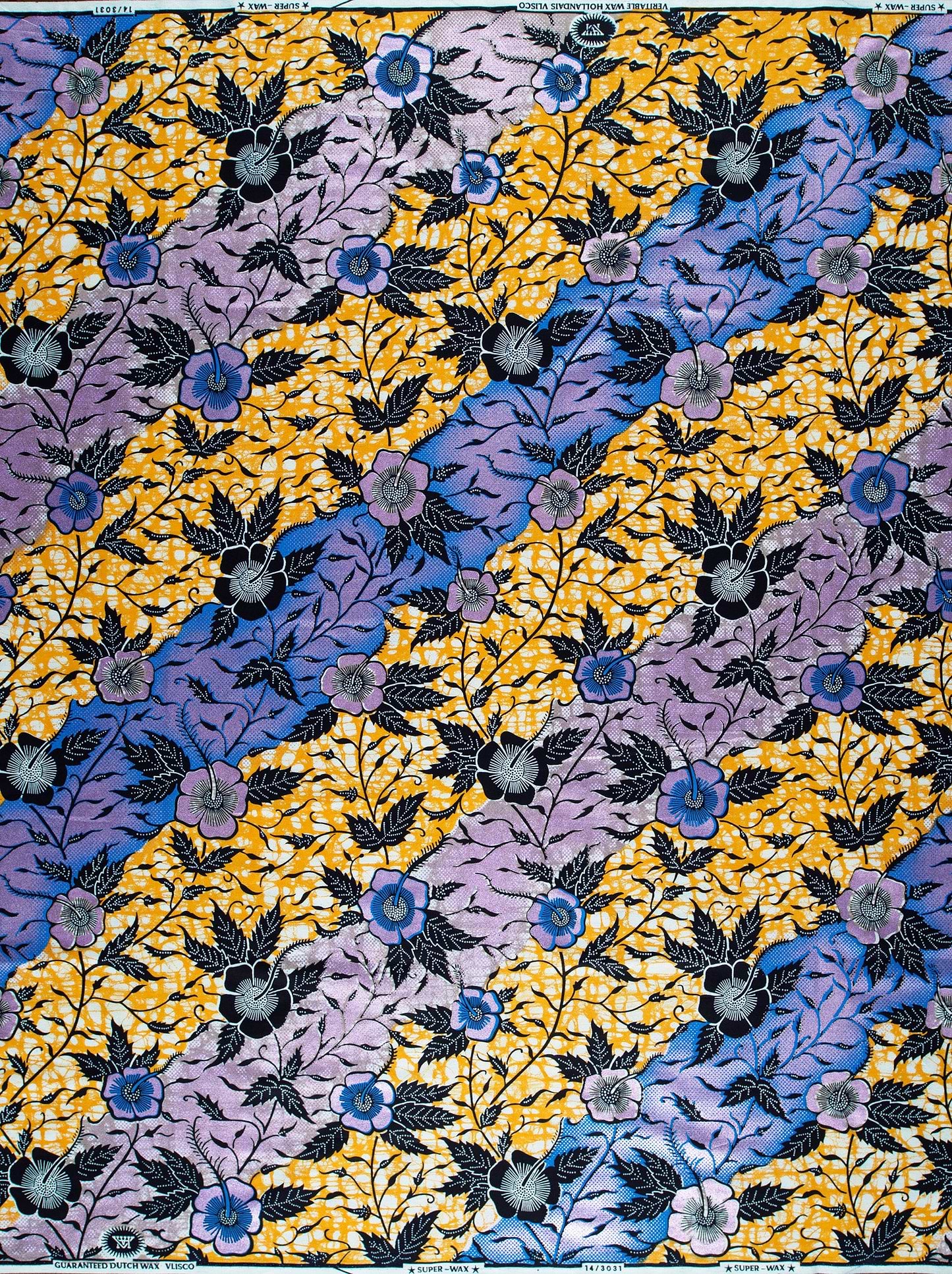 Vibrant african wax print fabric super-wax vl03031.055