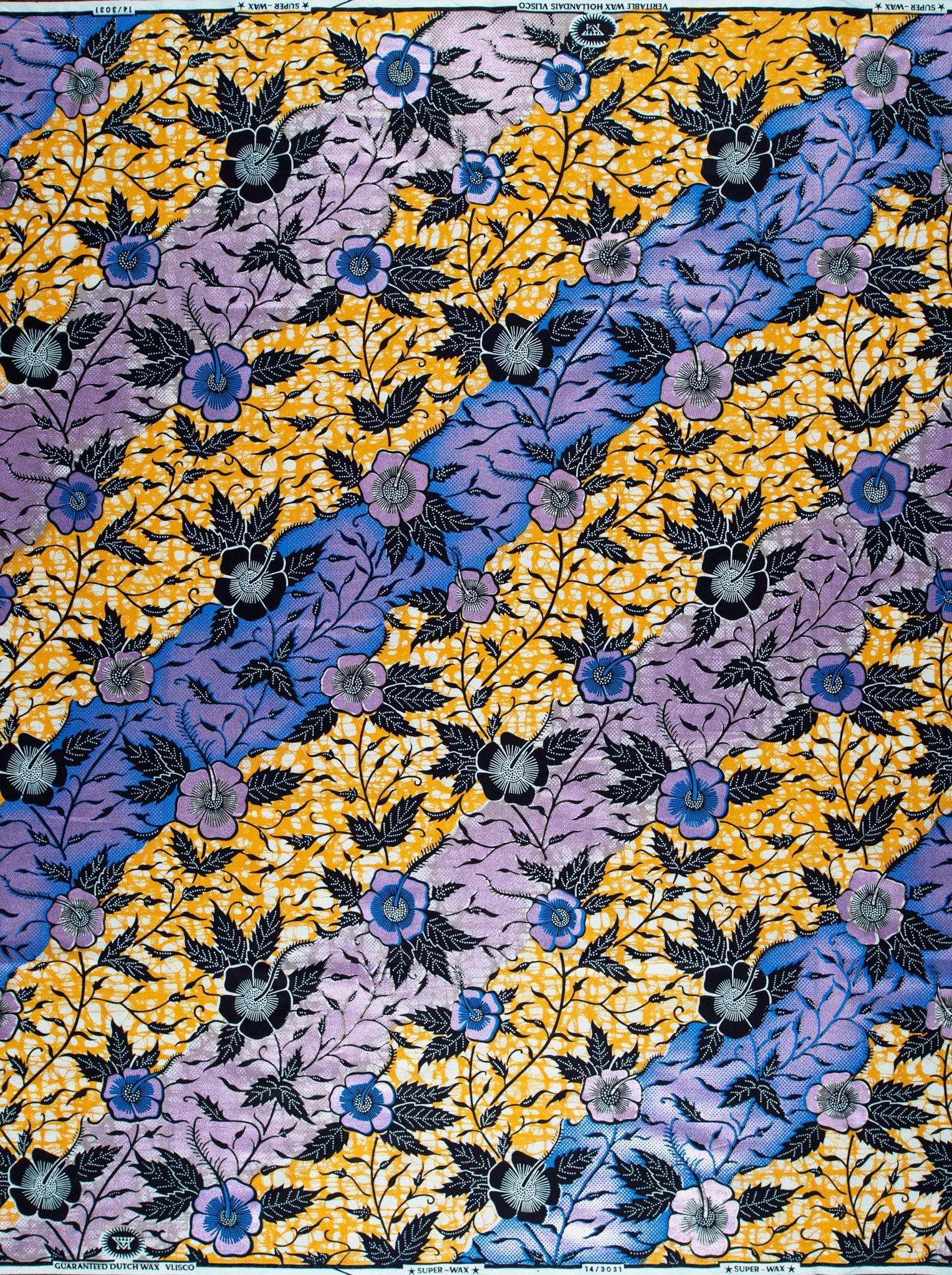 Vibrant african wax print fabric super-wax vl03031.055