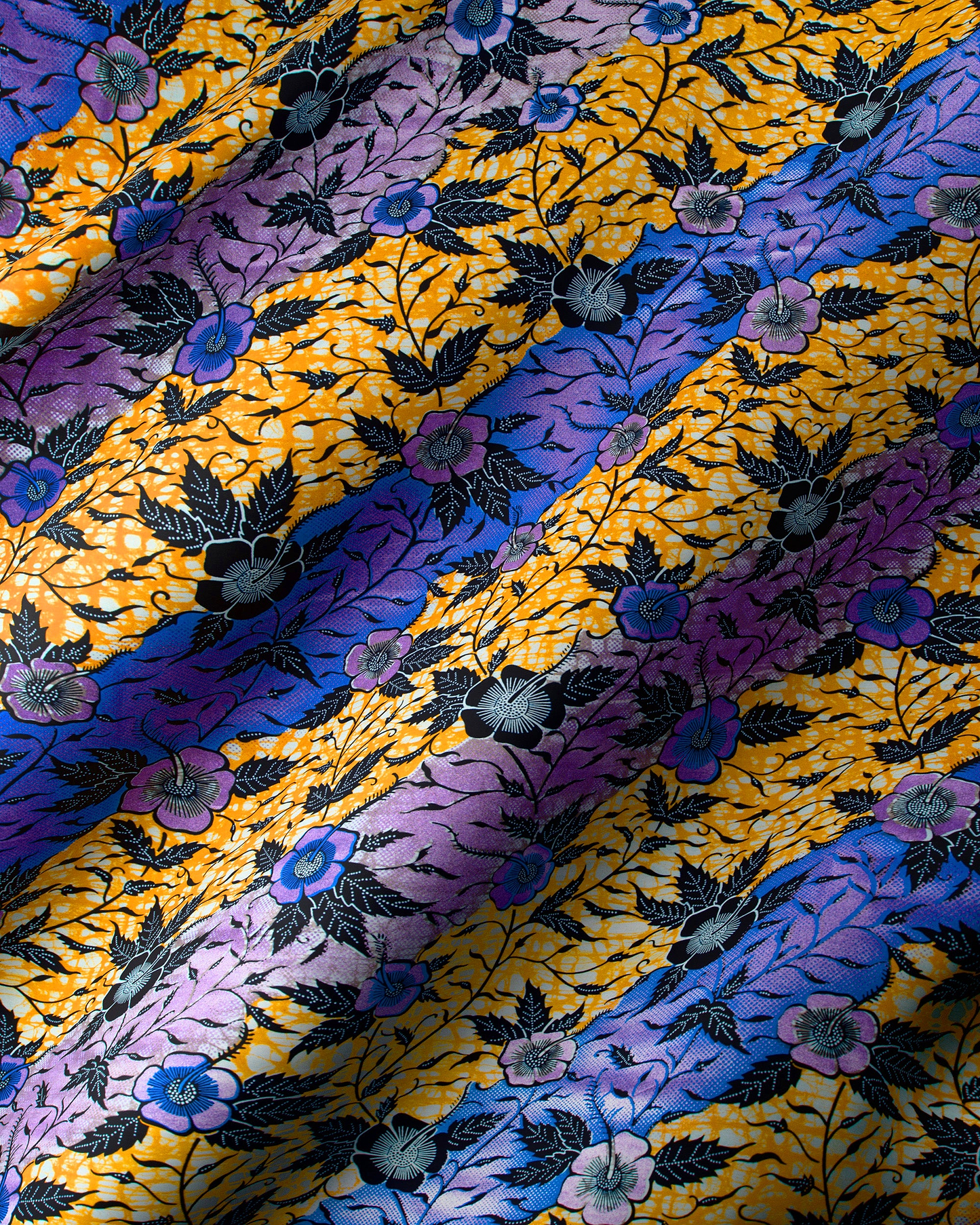 Vibrant batik fabric bold yellow super-wax vl03031.055
