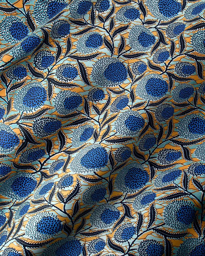 Wax Hollandais | VL03190.018 | Pastel Blue Embellished