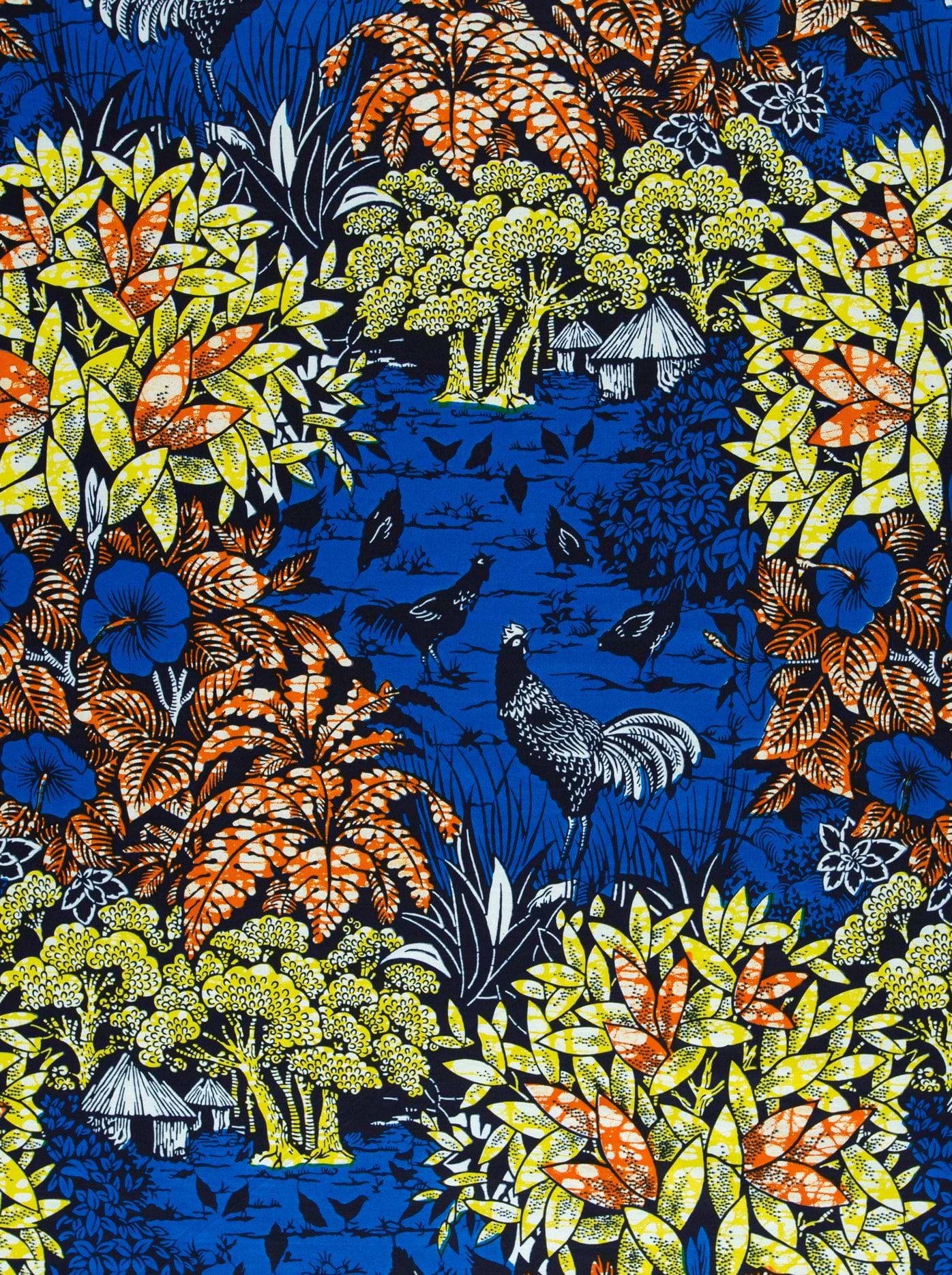 Vibrant african wax print fabric super-wax vl03241.216