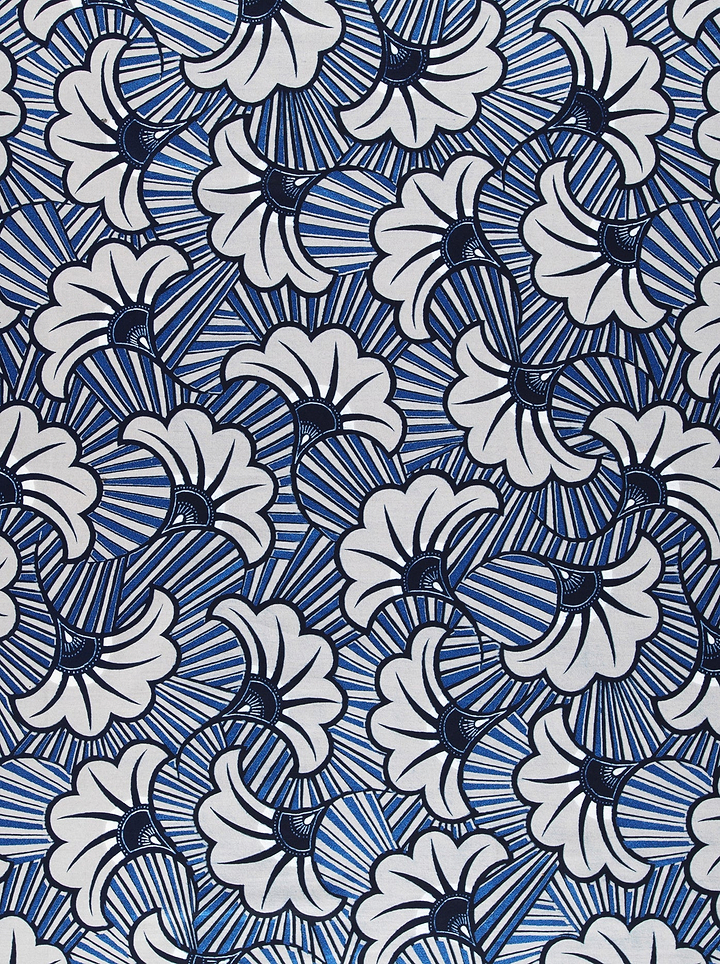 Wax Hollandais | VL03541.326 | Royal Blue Embellished