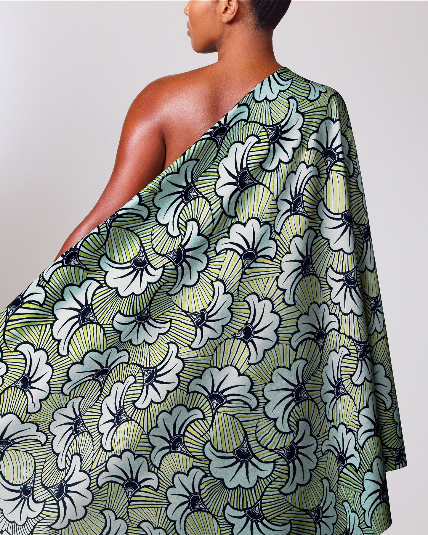 Wax Hollandais | VL03541.327 | Lime Green Embellished