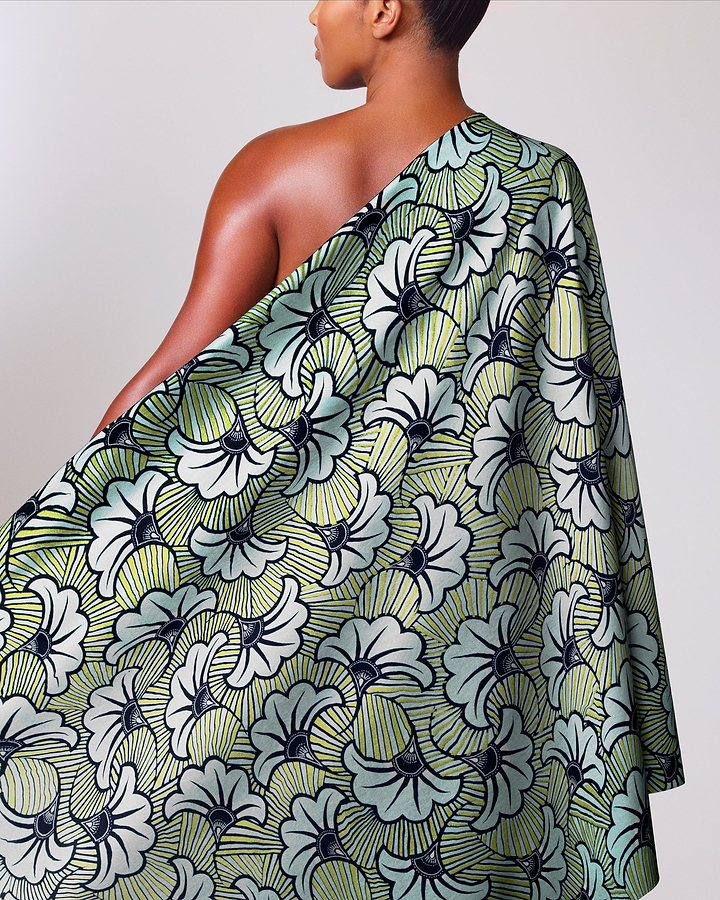 Wax Hollandais | VL03541.327 | Lime Green Embellished