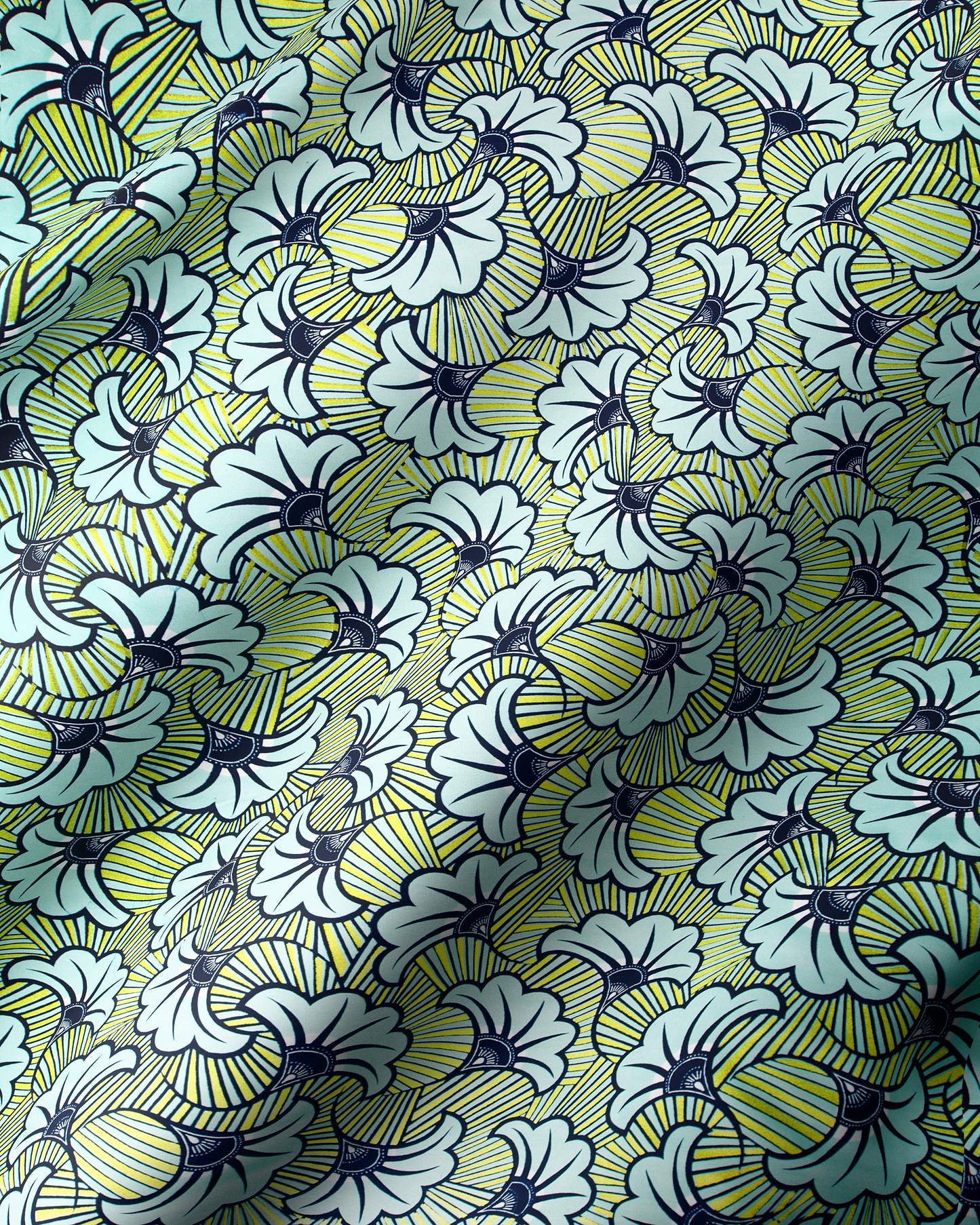 Wax Hollandais | VL03541.327 | Lime Green Embellished