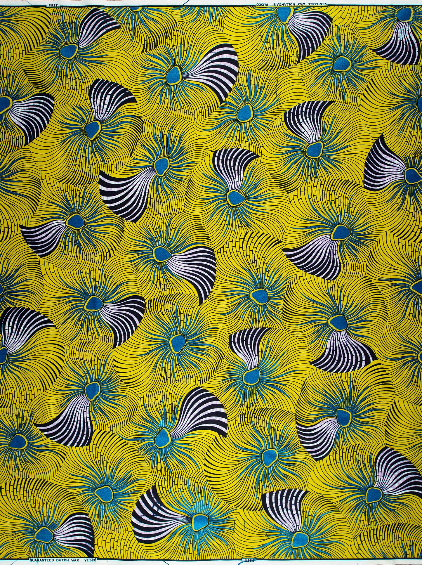 Wax Hollandais | VL03586.123 | Orné de Bleu Royal