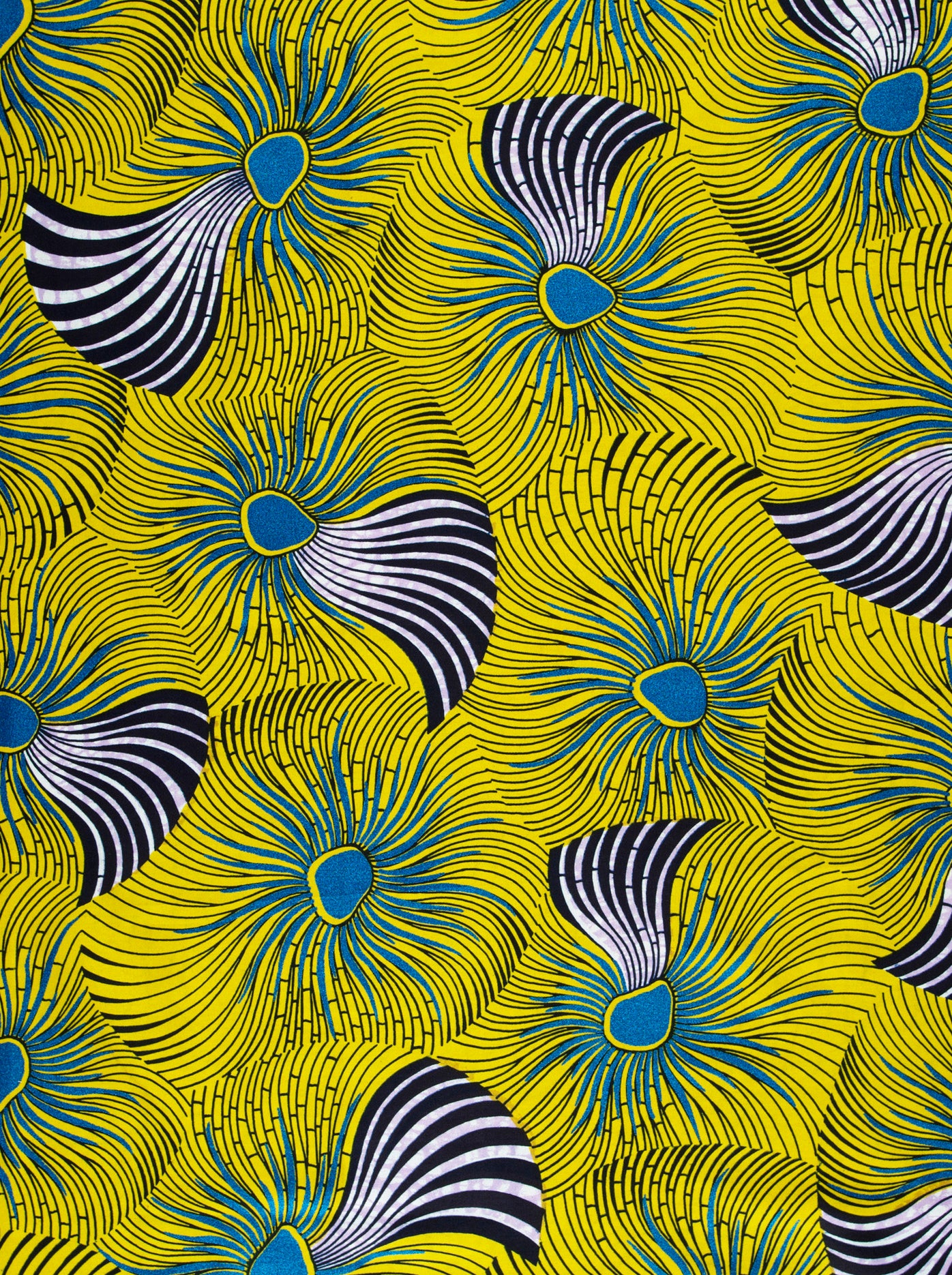 Wax Hollandais | VL03586.123 | Orné de Bleu Royal