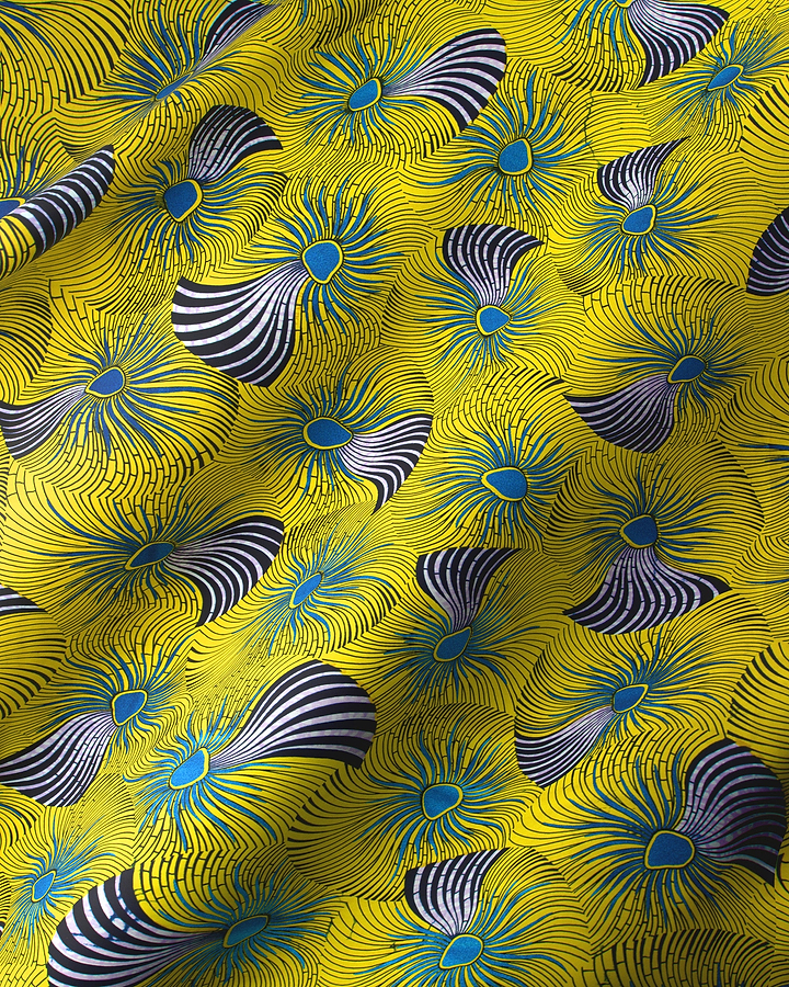 Wax Hollandais | VL03586.123 | Royal Blue Embellished