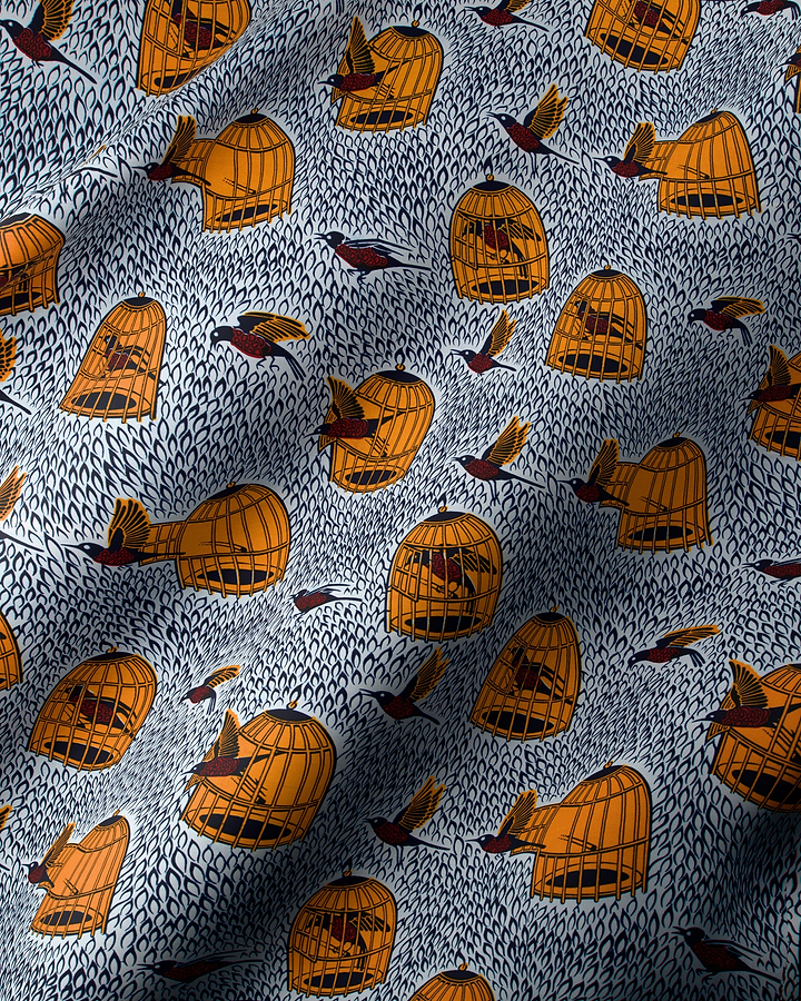 Wax Hollandais | VL03610.041 | Birdcage, Je sors, Tu sors, You leave, I leave