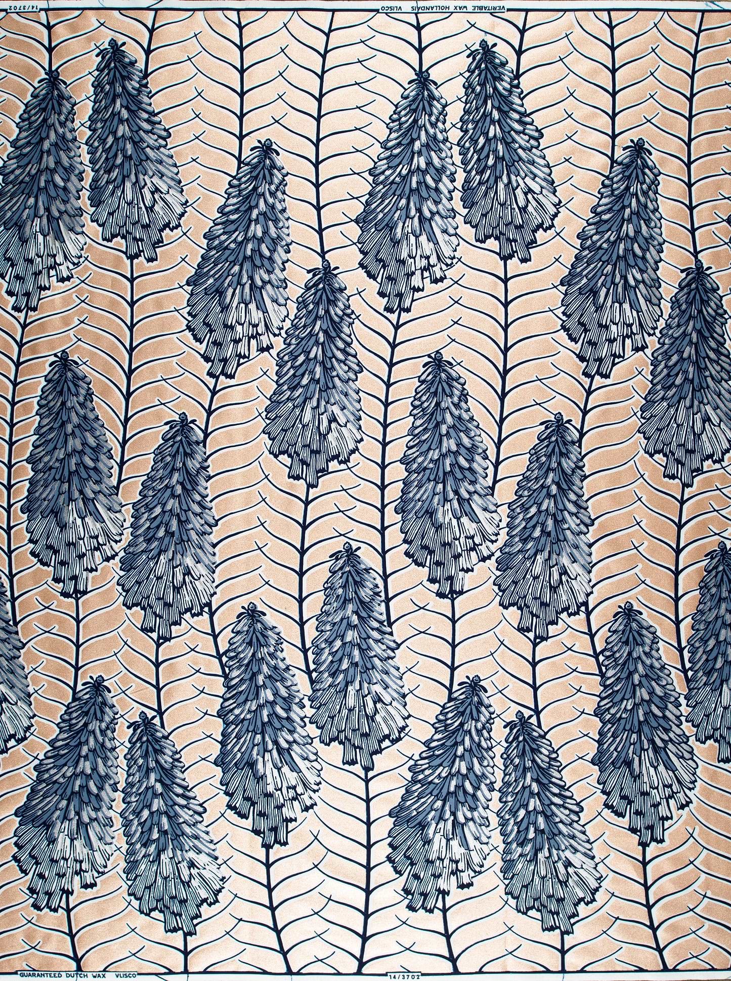 Fabric features pattern stylized dark wax glitterglam