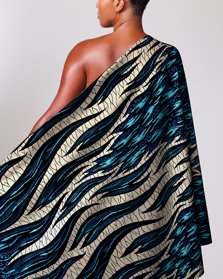 Wax Hollandais | VL03738.017 | Royal Blue Embellished
