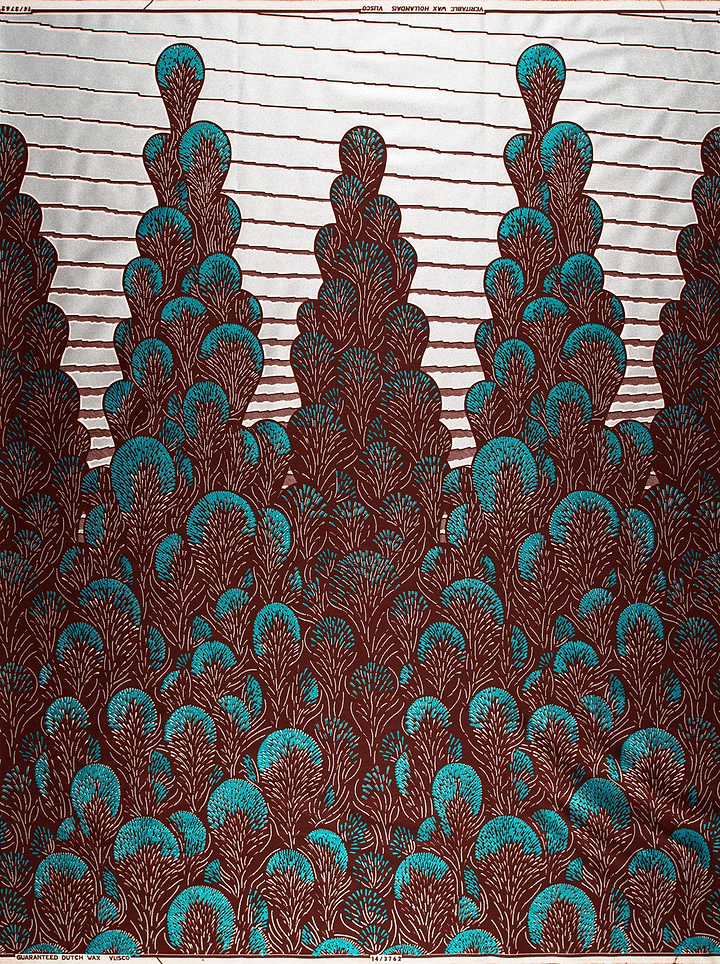 Teal maroon patterned fabric stylized wax glitterglam vl03762.012