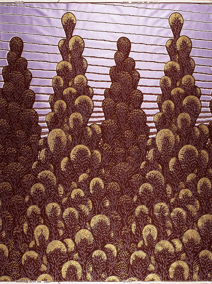 Purple gold patterned fabric stylized wax glitterglam vl03762.014