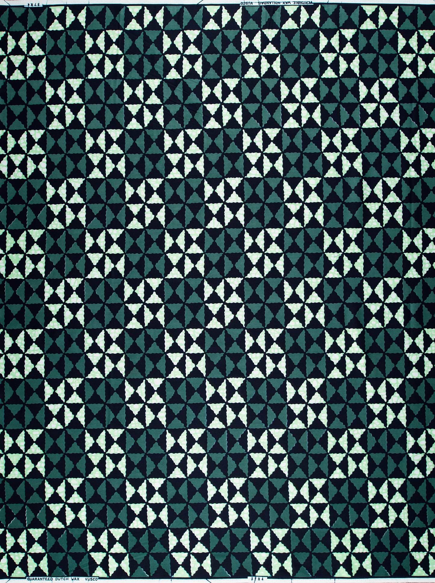 Geometric patterned textile triangles dark wax hollandais vl03784.064