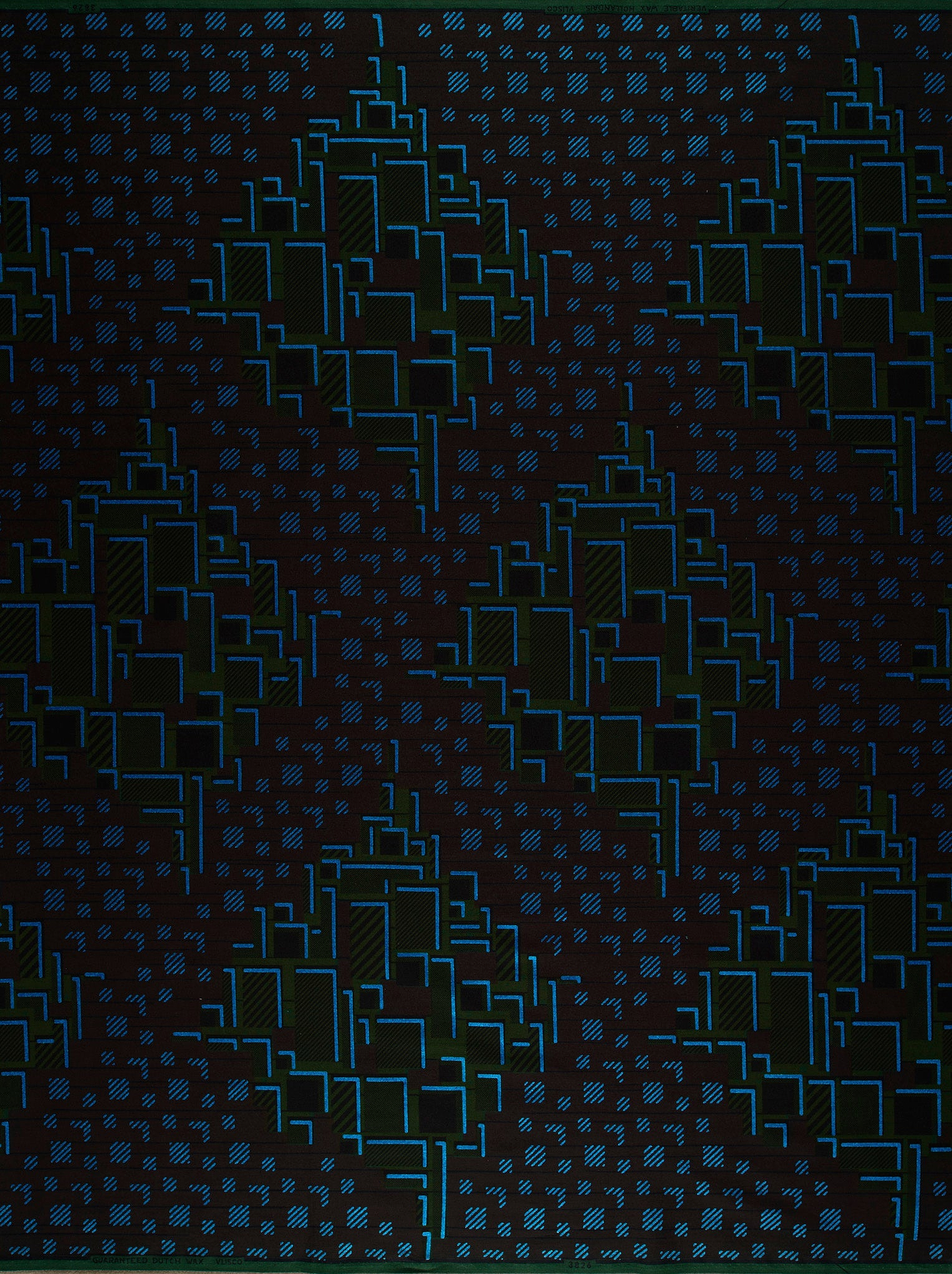 Dark blue digital cityscape pattern sky wax vl03826.172