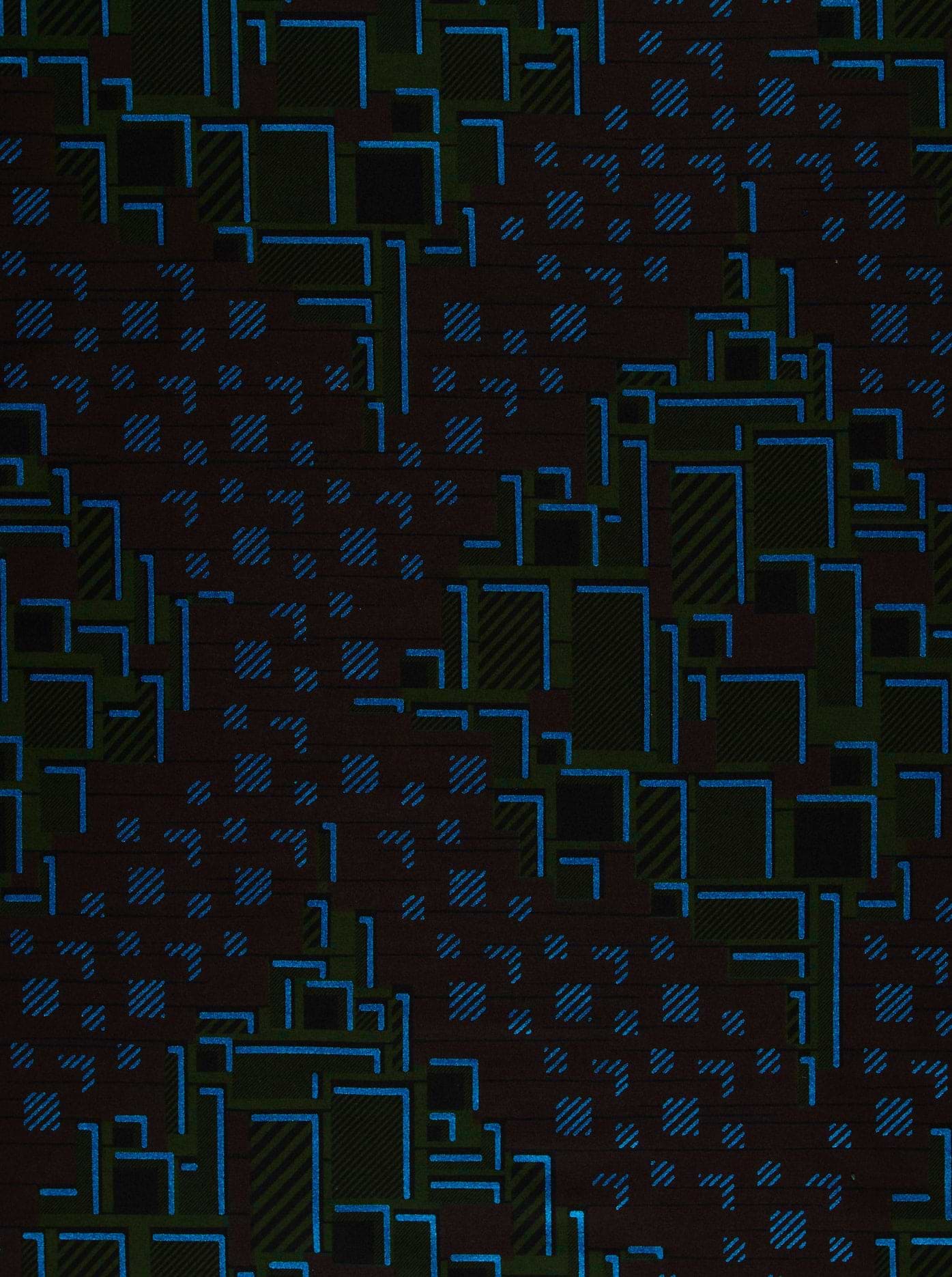 Blue circuit board pattern dark sky wax vl03826.172