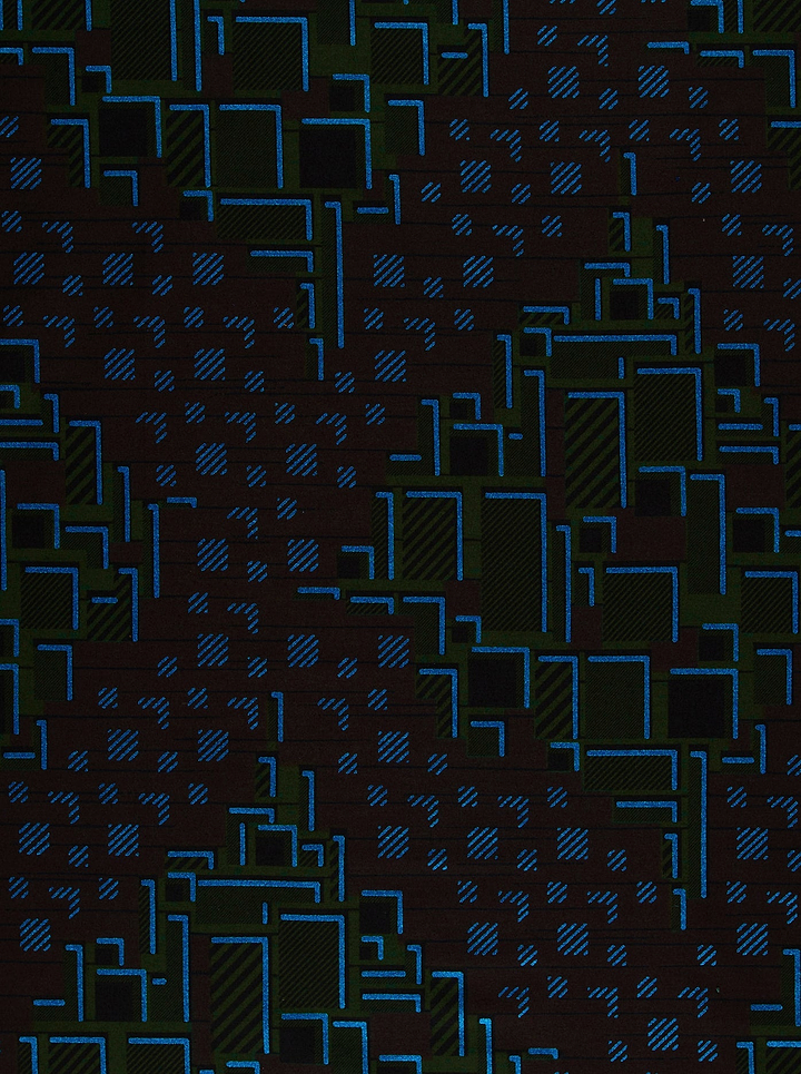 Blue circuit board pattern dark sky wax vl03826.172