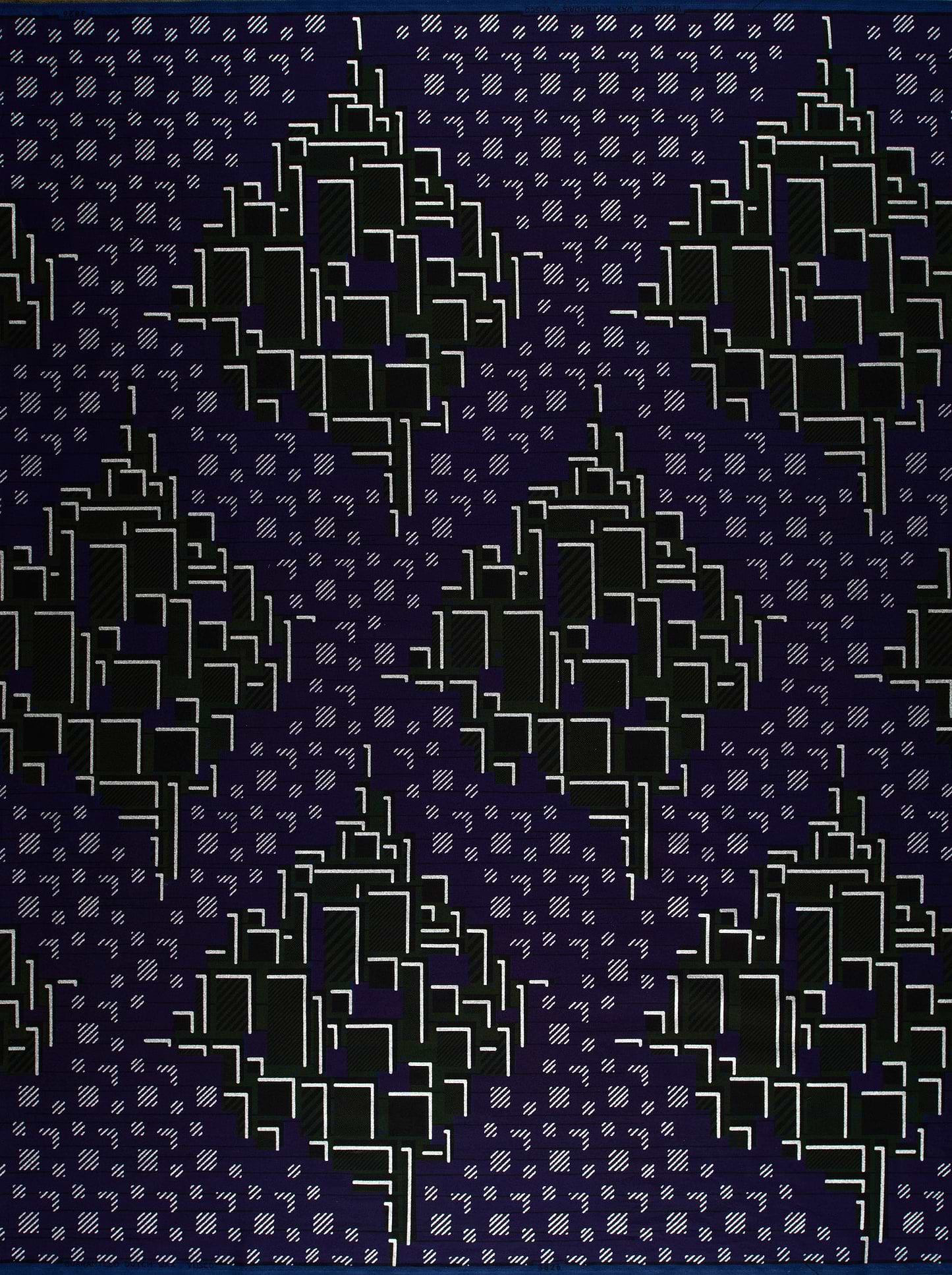 Dark blue fabric pattern abstract sky wax vl03826.174