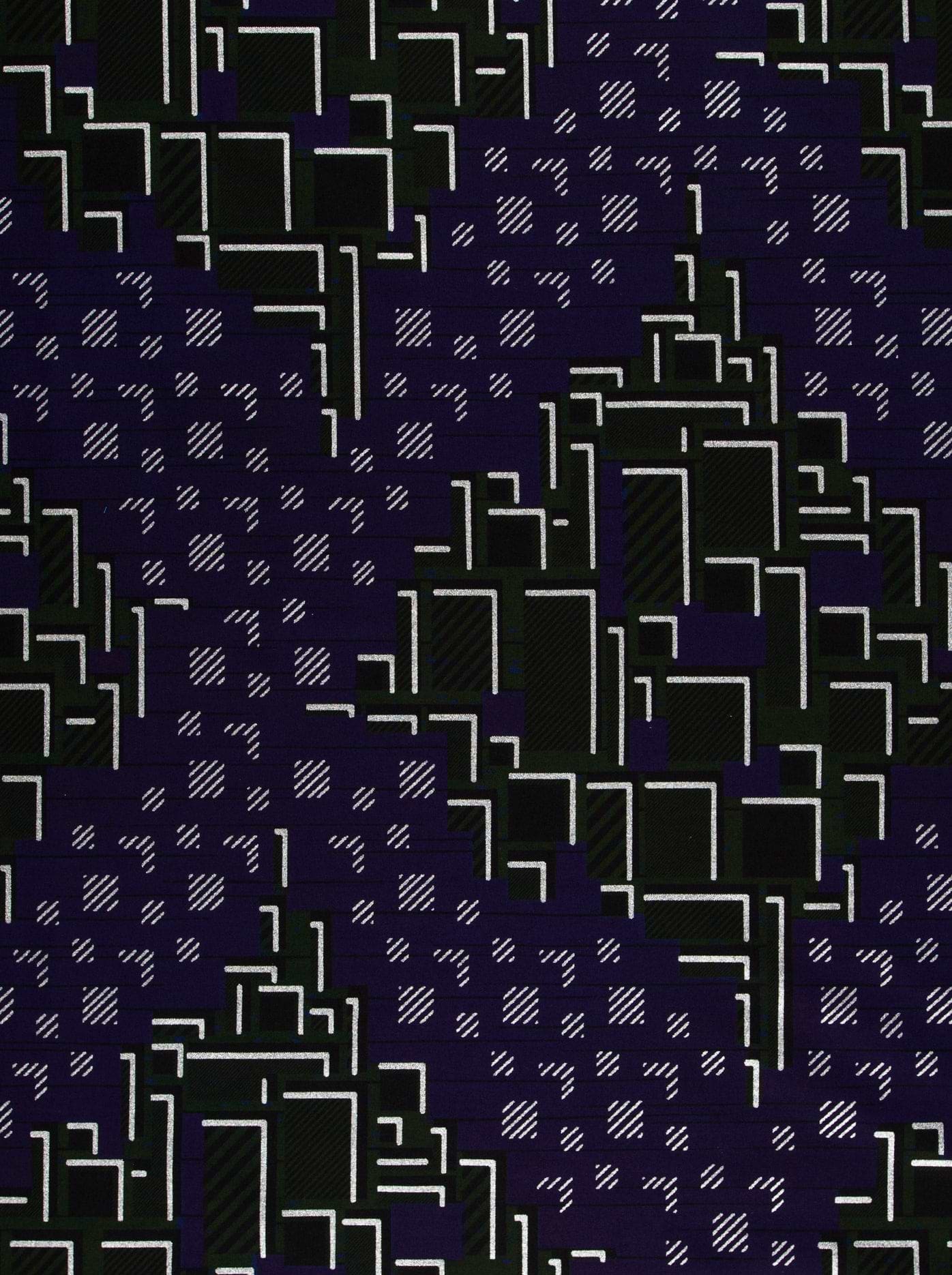Dark blue fabric pattern white sky wax vl03826.174