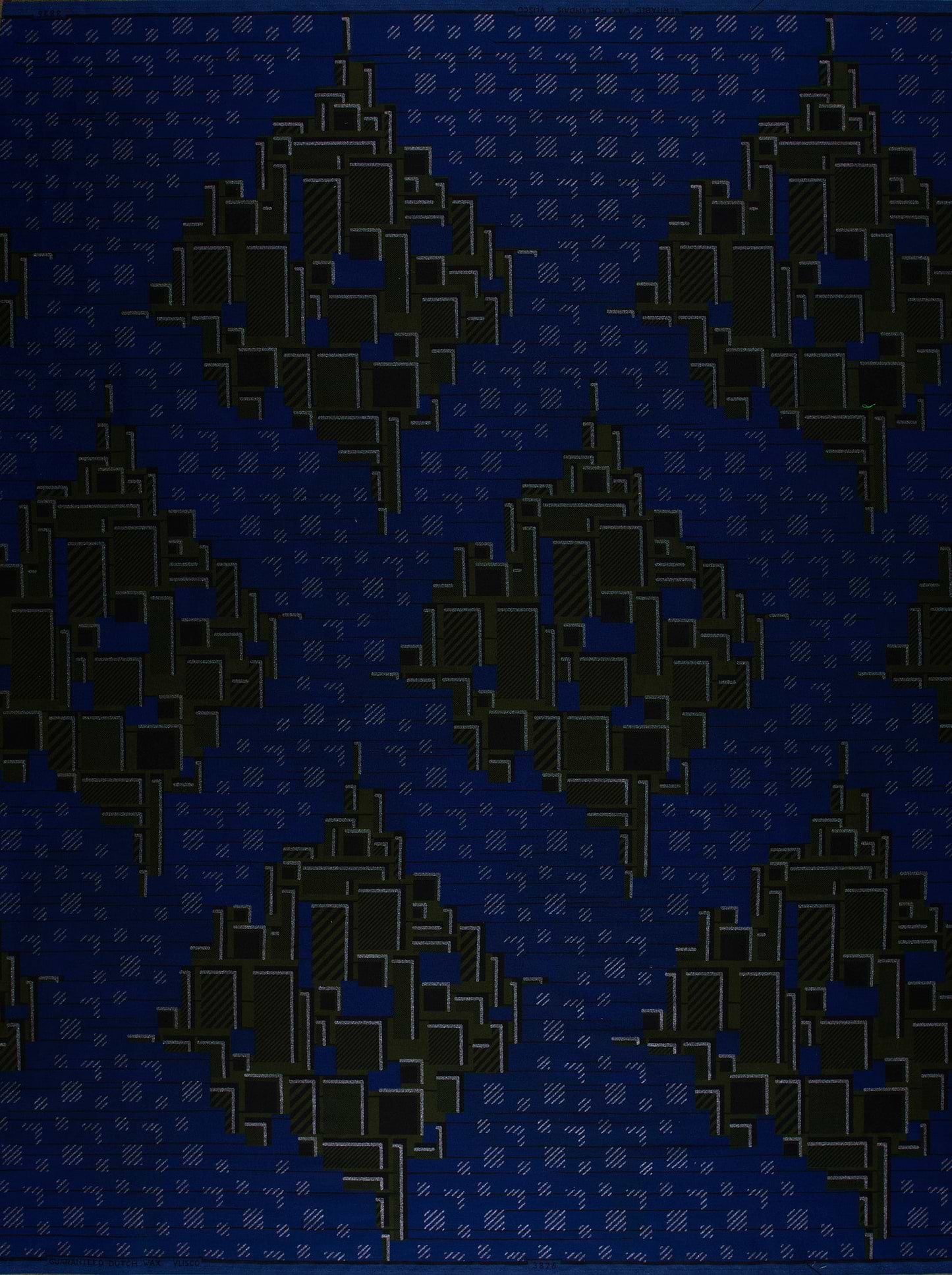 Dark blue fabric geometric patterns sky wax vl03826.176
