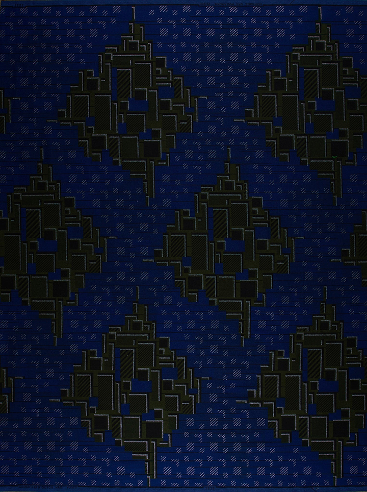 Dark blue fabric geometric patterns sky wax vl03826.176
