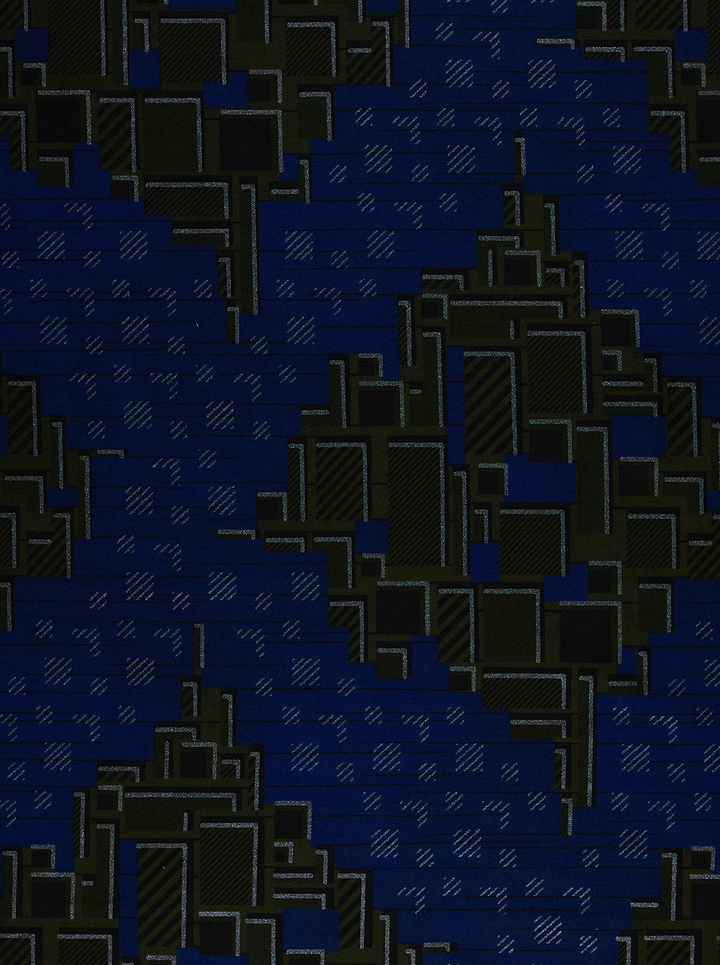 Digital pixelated pattern bold blue sky wax vl03826.176